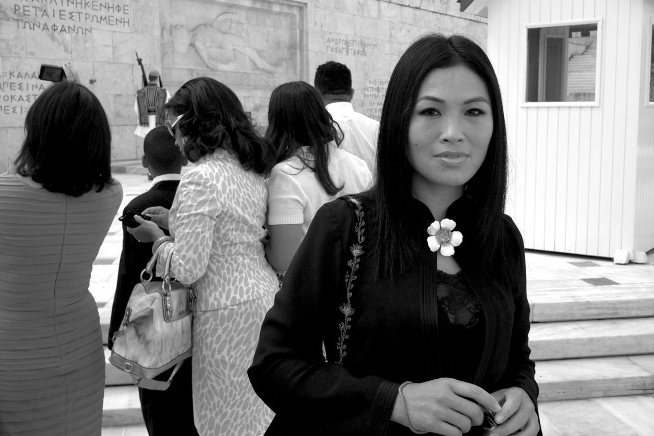 Grace Chang in Athens, Greece, photographed at a women's leadership conference